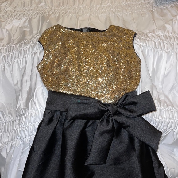 Dresses | Long Black And Gold Dress | Poshmark